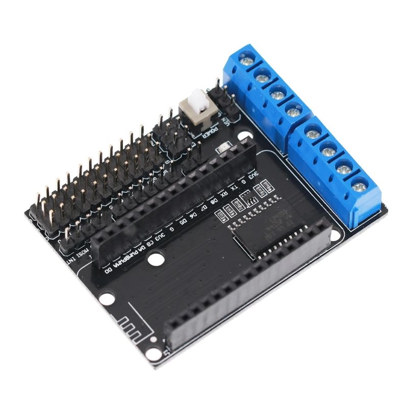 Levně Motorový štít L293D pro ESP8266 ESP-12E (černý)