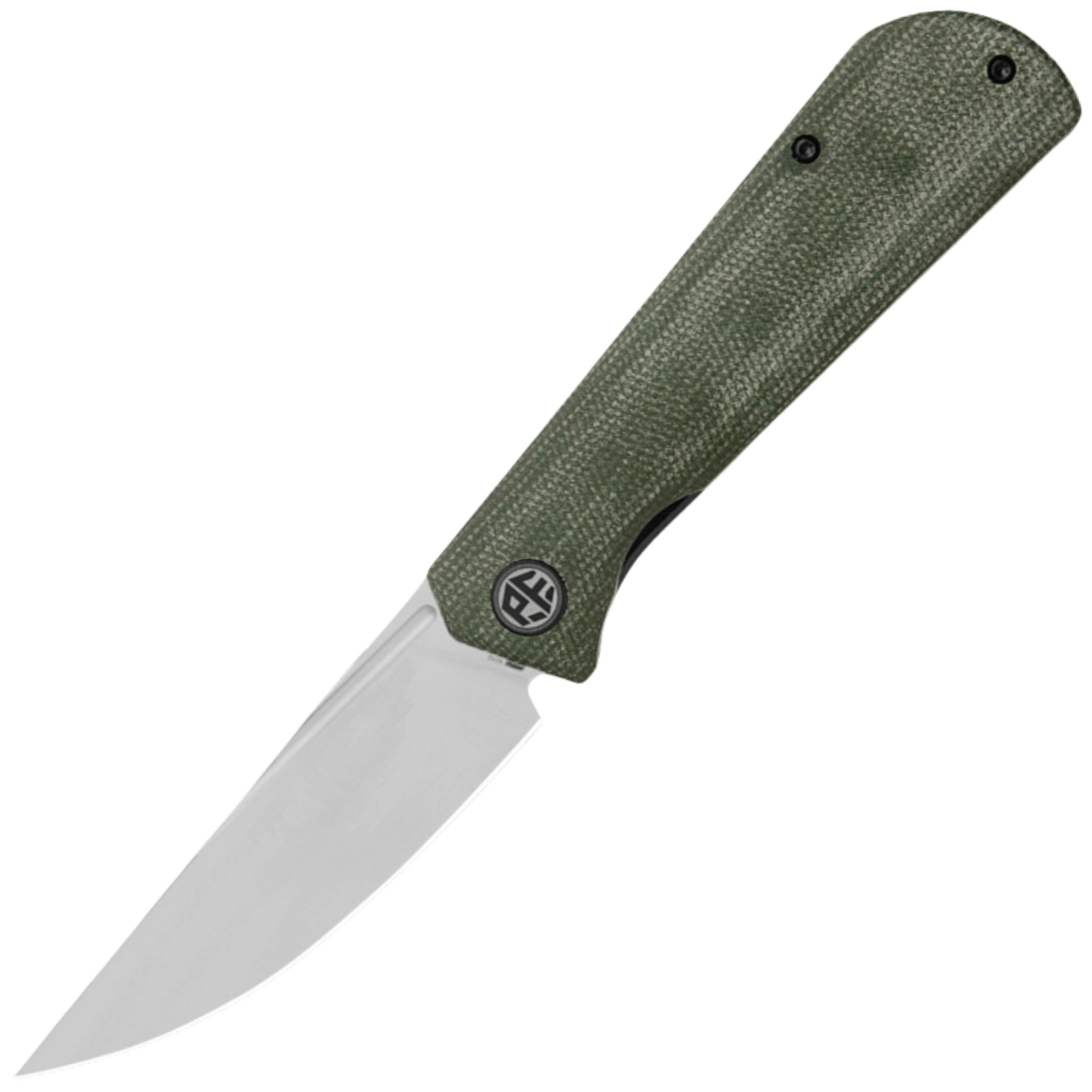Levně Petrified Fish PFP07 Viking Satin K110 Green Micarta PFP07GRMS