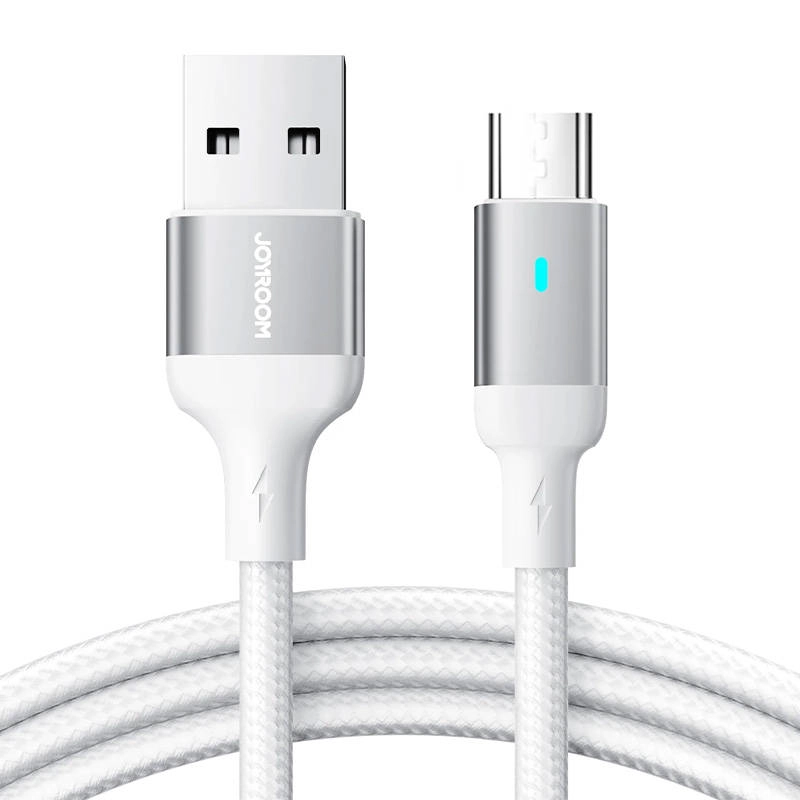Levně Joyroom S-UM018A10 Micro USB-A, 2,4A, 1,2m, bílý