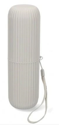 Cestovní pouzdro na kartáček a zubní pastu – bílé