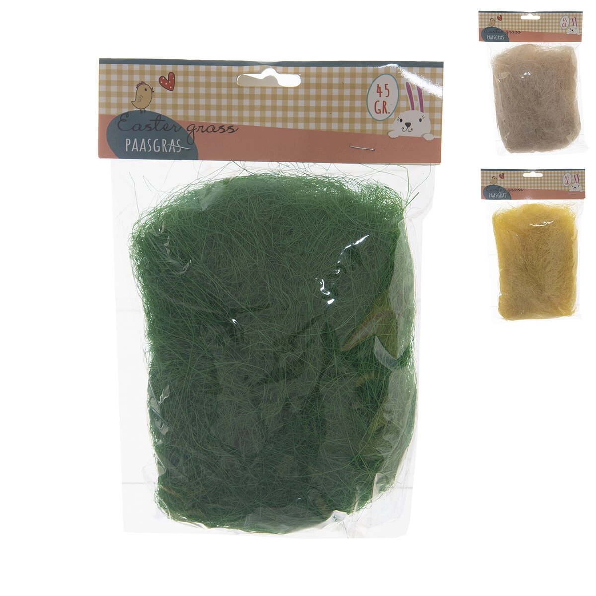 Levně Dekorační dřevěná tráva 45 g (mix 3 barev)