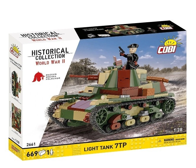 Levně COBI 2661 World War II Polský lehký tank 7TP 1:28