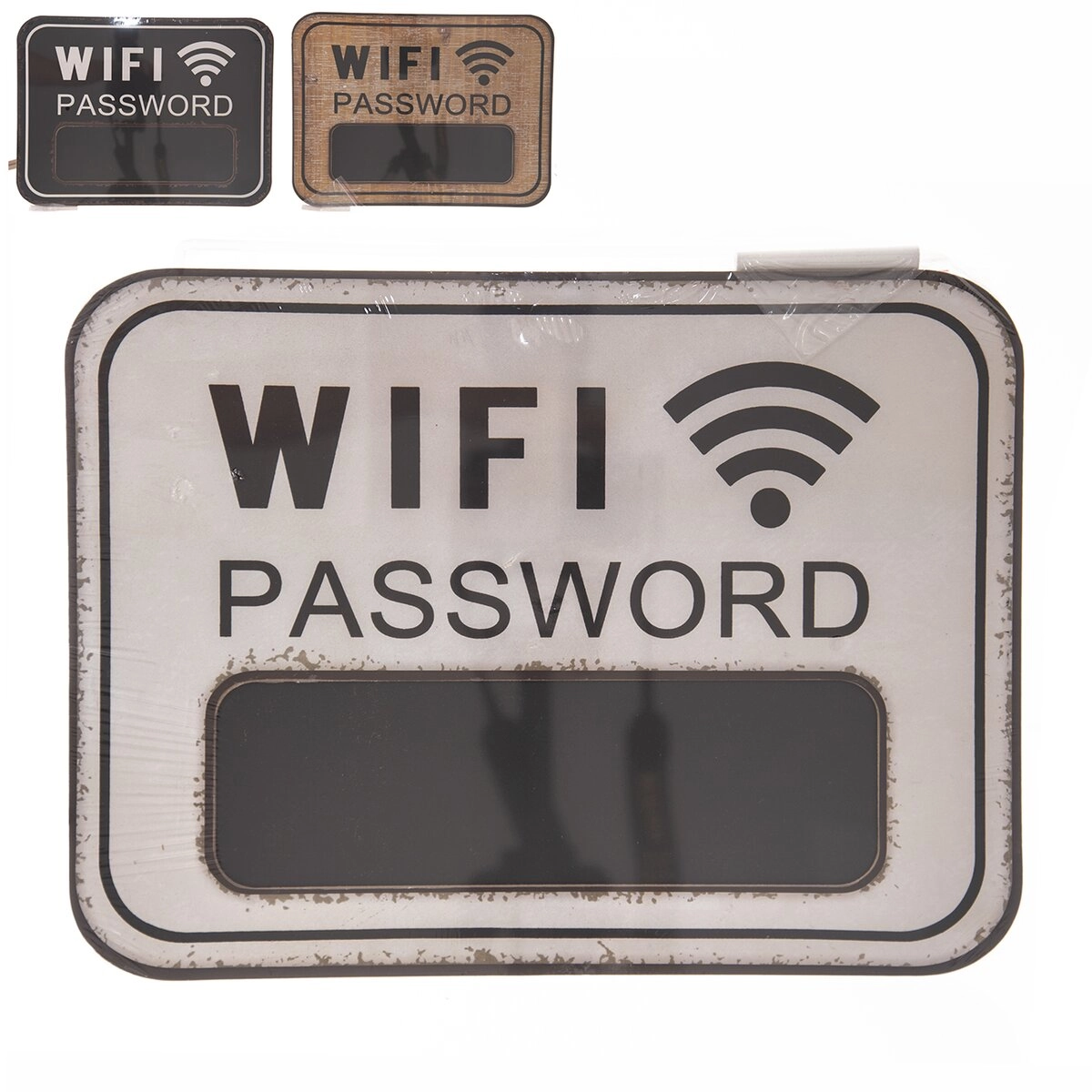 Levně Křídová plechová tabule Heslo WiFi 39 × 29 cm (3 varianty)