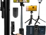 Selfie tyč a stolní stativ 2v1 s Bluetooth a dálkovým ovládáním