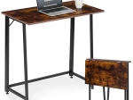 Skládací psací stůl 80 × 45 cm v loft stylu MODERNHOME