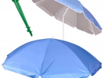 Plážový a zahradní slunečník s UV ochranou 150 cm, modrý