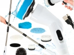Elektrický rotační mop a čistící kartáč se 9 hlavicemi