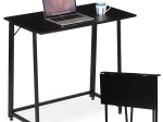 Skládací psací stůl MODERNHOME 80 × 45 cm, černý
