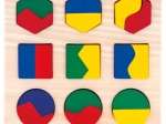 Bino dřevěné puzzle geometrické tvary