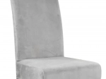 Univerzální šedý potah na židli z veluru