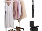 Teleskopický šatní věšák na kolečkách