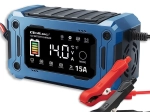 Mikroprocesorová nabíječka 12 V 15 A s opravou a udržováním, LCD, pro AGM, GEL a LiFePO4