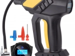 Bezdrátový přenosný kompresor na pneumatiky s digitálním manometrem