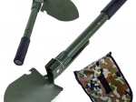 Skládací multifunkční lopatka s krumpáčem a pilkou v pouzdře