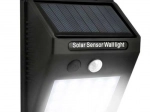 Solární nástěnné světlo s PIR a soumrakovým senzorem, 20 LED