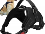 Bezuciskové psí postroje M, černé