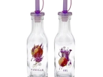 Skleněné láhve na olej a ocet TORO 180 ml – levandule, 2 ks