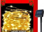 Solární drátkové vánoční osvětlení 100 LED