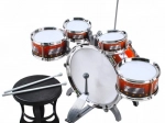 Dětská bicí souprava XL s 5 bubny, činelem a stoličkou
