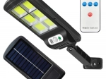 Solární nástěnné LED světlo 96 COB se senzorem pohybu, ip67, s dálkovým ovladačem