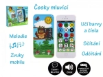 Naučný mobilní telefon pro děti s motivem Moudré Sovy