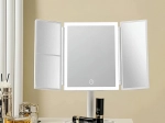 Skládací kosmetické zrcátko s LED osvětlením 3×