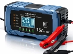 Qoltec inteligentní nabíječka autobaterií 12 v 15 a s funkcí opravy pro AGM/GEL/LiFePO4