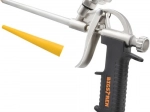 Pistole na montážní pěnu s kovovým tělem a regulací dávkování