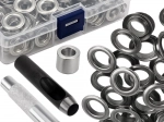 Sada oček pro plachtu s děrovačem a nástrojem na lepení, 100 ks, 12mm/20mm, GARDLOV