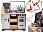 Dřevěná dětská kuchyňka LOFT 96 cm s doplňky