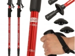 Trekkingové hole pro Nordic Walking skládací 2 kusy červené