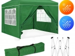 Zahradní pavilon stan 3x3 m Pop-Up s 4 bočními stěnami MultiGarden