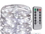 LED studený bílý světelný řetěz - 30 m, 300 LED