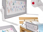 Ochranná zábrana na postel 90 cm se zvířátky