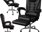Otáčecí kancelářská židle s výsuvnou podnožkou a funkcí ležení
