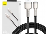 USB‑A na Lightning kabel BASEUS Cafule 1 m, 2,4 A – černý