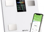 Analytická osobní váha RUHHY s LCD, BIA a aplikací Feelfit, bílá