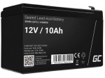 Bezúdržbová AGM baterie 12 V 10 Ah pro UPS, hračky a sekačky GREEN CELL