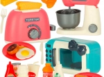 Dětská kuchyňská sada s mikrovlnkou, toustovačem a mixérem