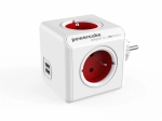 Rozbočovač zásuvek PowerCube Original USB červený