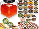 Skleněné kořenky 100 ml – sada 24 ks s 90 štítky
