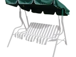 Stříška na houpačku 163 × 110 cm textil tmavě zelená