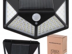 Solární nástěnné LED svítidlo se senzorem pohybu a soumraku 100 LED