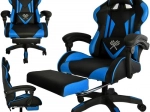 Černo-modrá ergonomická herní židle Dunmoon