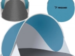 Plážový stan pop-up 145 × 100 × 70 cm – tyrkysově bílý