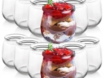 Sada skleněných skleniček na jogurt a dezerty 200 ml, 12 ks