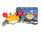 Interaktivní lezoucí krab s hudbou na USB