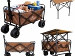 Skládací transportní vozík LUARO 2v1 se stolkem