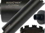Diamantová korunková fréza BIGSTREN 112 × 460 mm, závit 1.1/4 UNC