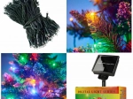 Solární světla světelný řetěz 20m 200LED vícebarevné